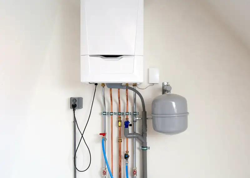 Gas boiler installation